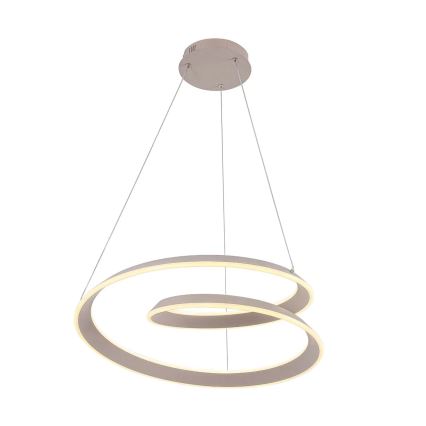 LED pakabinamas šviestuvas ant laido CASHMERE LED/75W/230V Ø 60 cm, smėlio spalvos