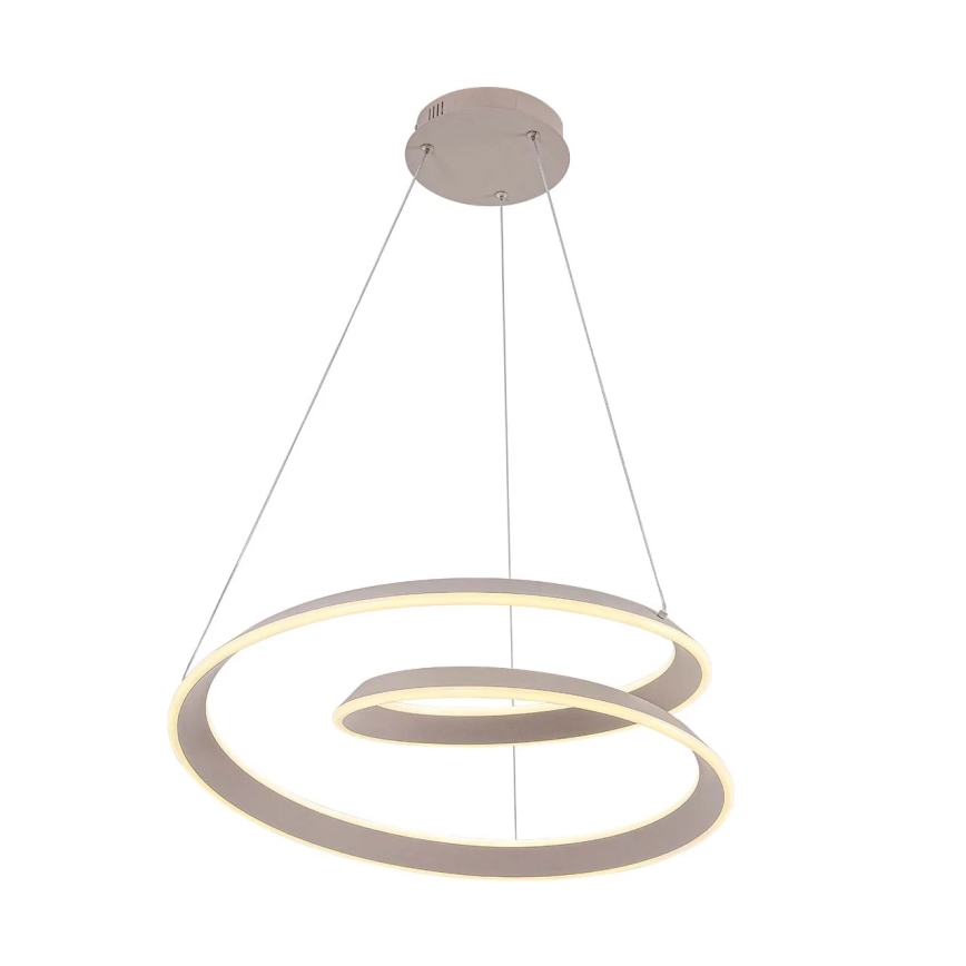 LED pakabinamas šviestuvas ant laido CASHMERE LED/75W/230V Ø 60 cm, smėlio spalvos