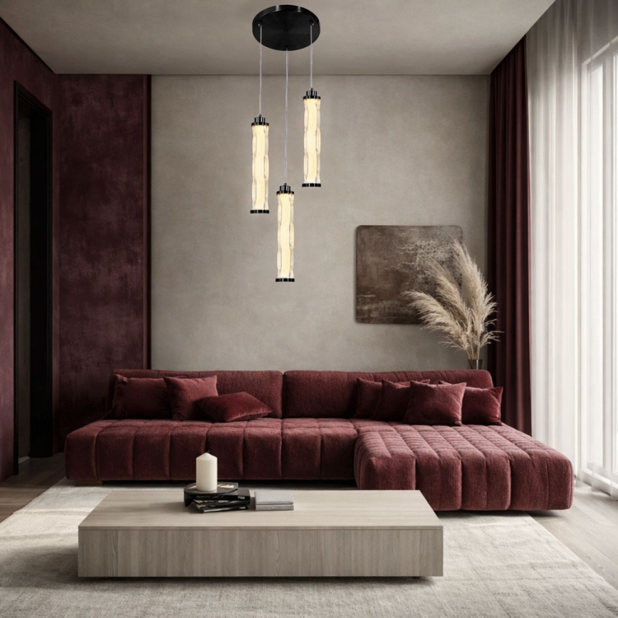 LED pakabinamas šviestuvas ant laido CORTE LED/25W/230V juodas