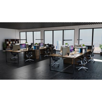 LED pakabinamas šviestuvas ant laido LED/44W/230V 6000K 120 cm juodas