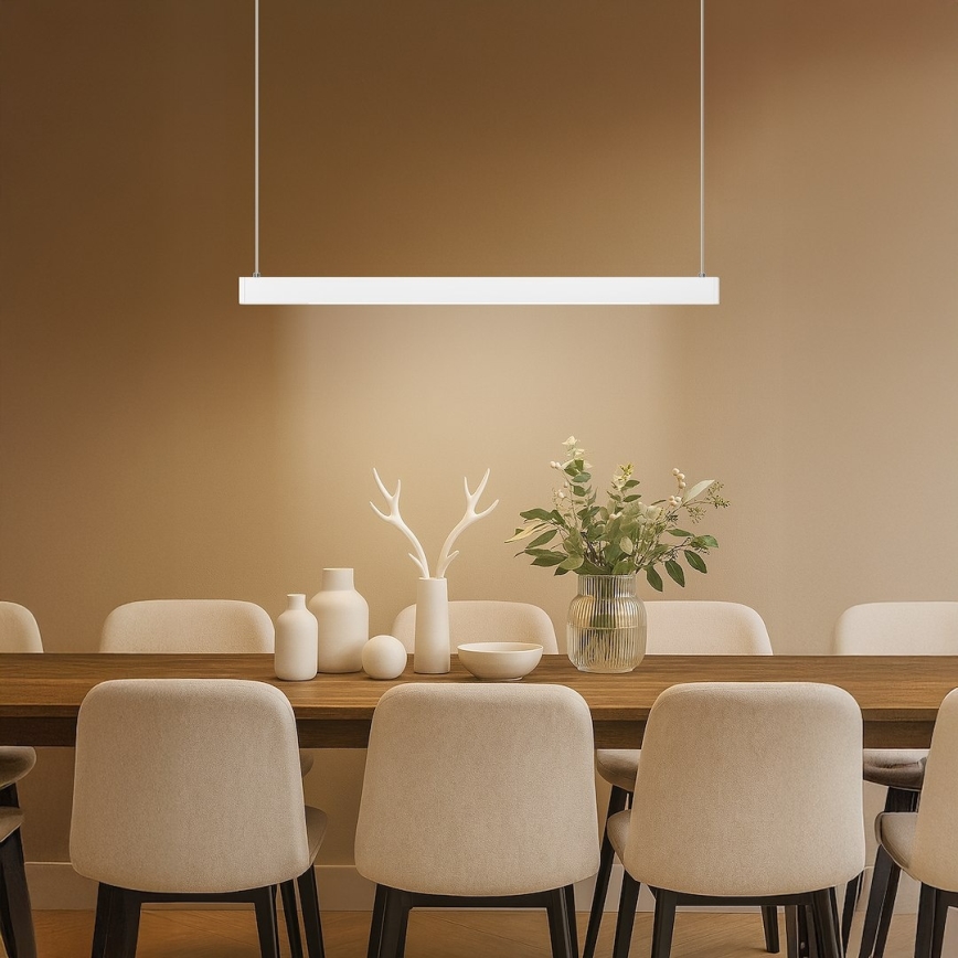 LED pakabinamas šviestuvas ant laido LINEA LED/36W/230V 3000/4000/5700K CRI 90 balta