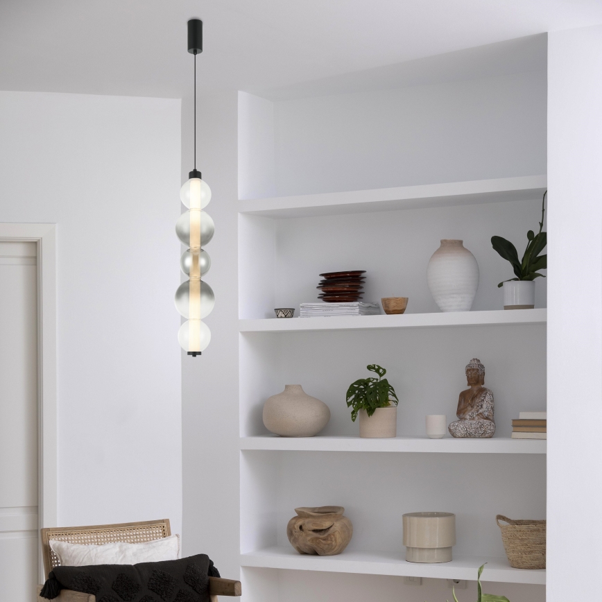 LED pakabinamas šviestuvas ant laido LUMMI LED/19W/230V juodas/dūminis
