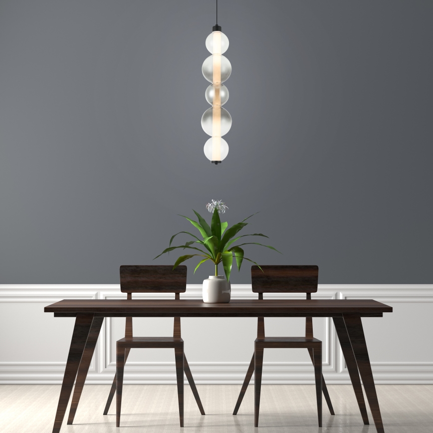 LED pakabinamas šviestuvas ant laido LUMMI LED/19W/230V juodas/dūminis