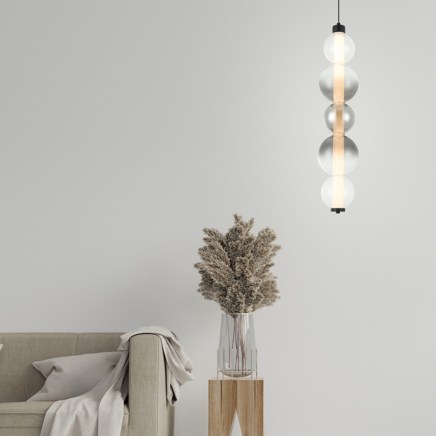 LED pakabinamas šviestuvas ant laido LUMMI LED/19W/230V juodas/dūminis