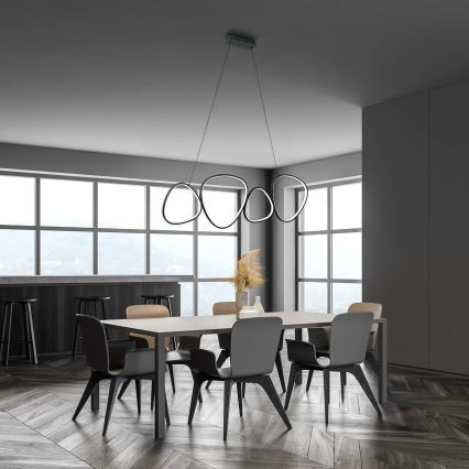 LED pakabinamas šviestuvas ant laido PETRA LED/48W/230V 4000K juodas