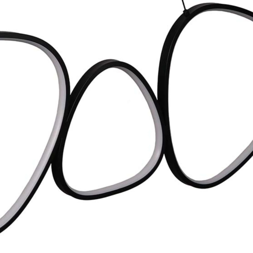 LED pakabinamas šviestuvas ant laido PETRA LED/48W/230V 4000K juodas