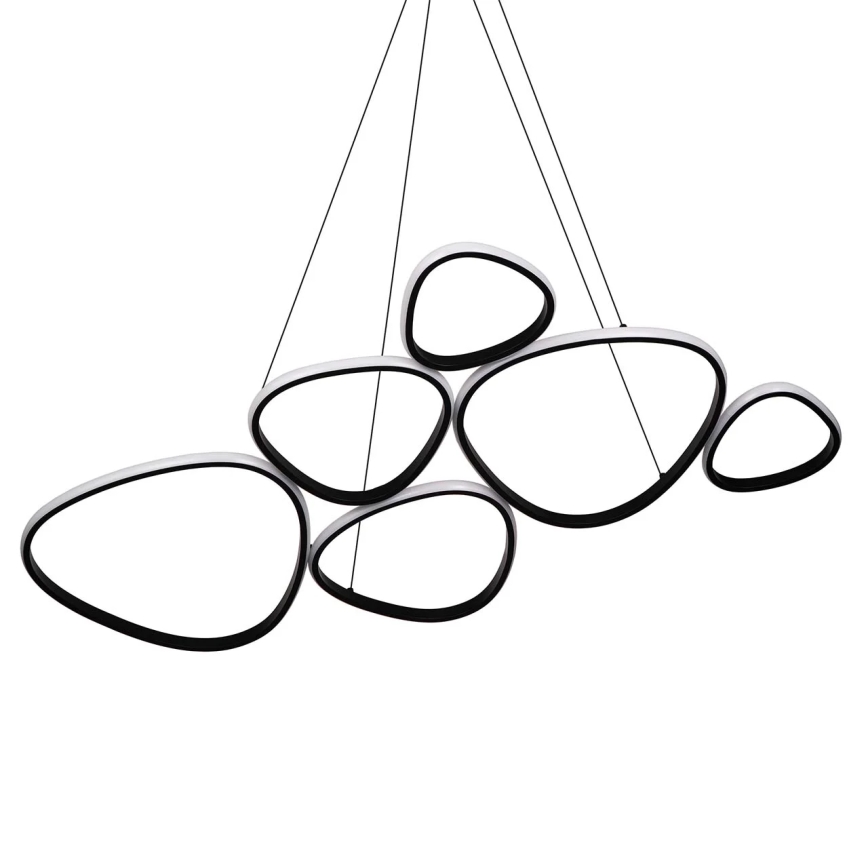 LED pakabinamas šviestuvas ant laido PETRA LED/58W/230V 4000K juodas