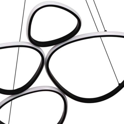 LED pakabinamas šviestuvas ant laido PETRA LED/58W/230V 4000K juodas