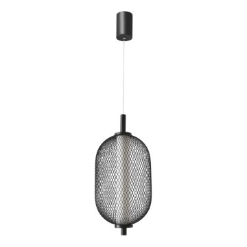 LED pakabinamas šviestuvas ant laido PUMA LED/10W/230V skersmuo 15 cm juodas