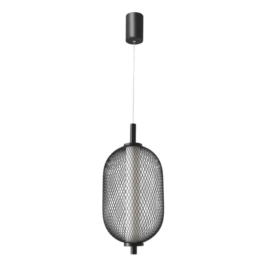 LED pakabinamas šviestuvas ant laido PUMA LED/10W/230V skersmuo 15 cm juodas