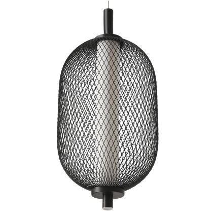 LED pakabinamas šviestuvas ant laido PUMA LED/10W/230V skersmuo 15 cm juodas