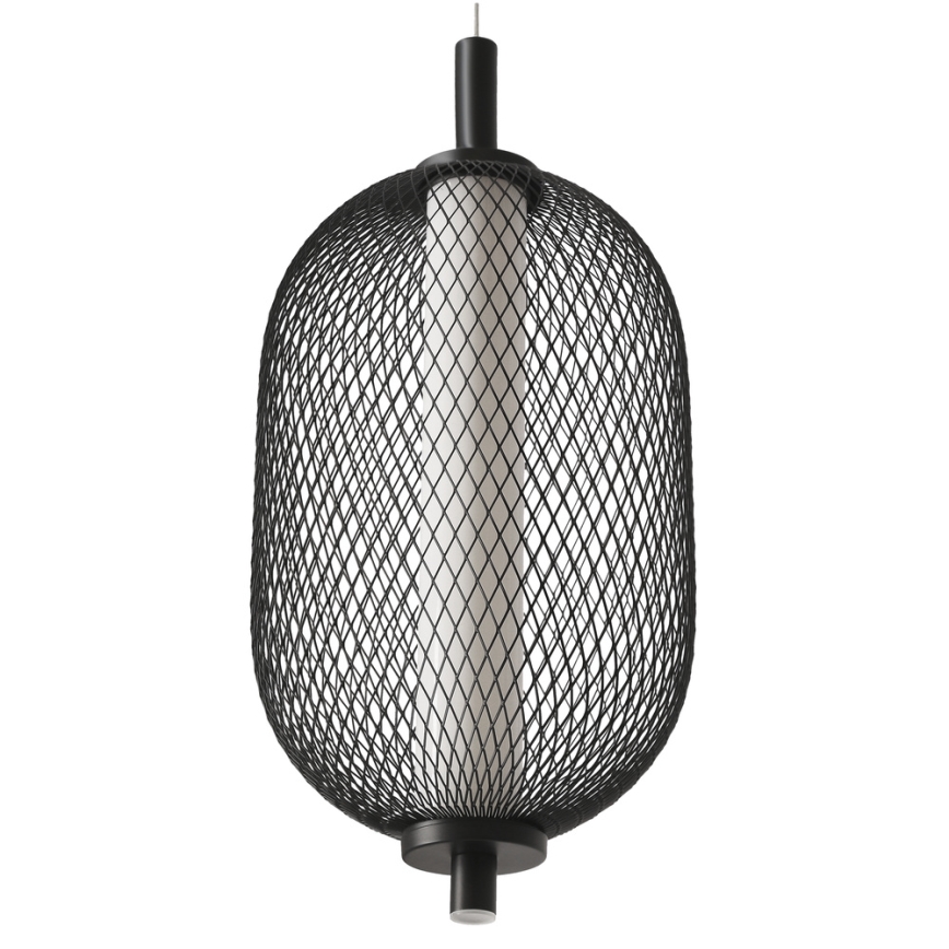 LED pakabinamas šviestuvas ant laido PUMA LED/10W/230V skersmuo 15 cm juodas