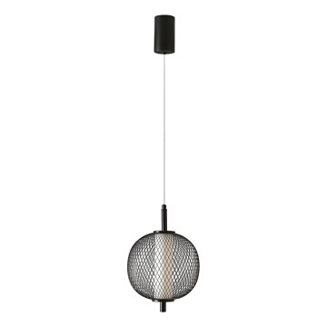 LED pakabinamas šviestuvas ant laido PUMA LED/10W/230V, skersmuo 20 cm, juodas