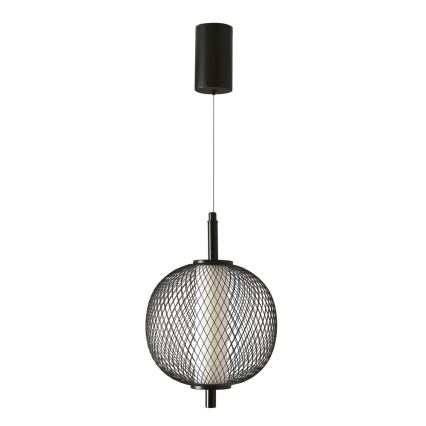 LED pakabinamas šviestuvas ant laido PUMA LED/10W/230V, skersmuo 20 cm, juodas