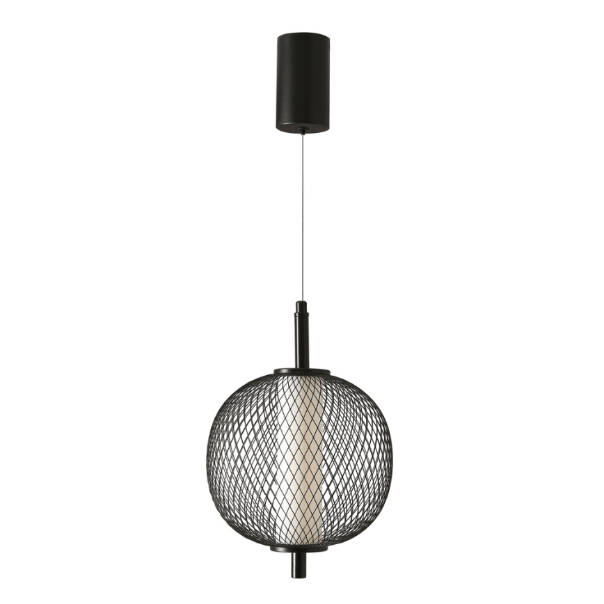LED pakabinamas šviestuvas ant laido PUMA LED/10W/230V, skersmuo 20 cm, juodas