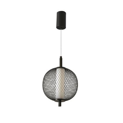 LED pakabinamas šviestuvas ant laido PUMA LED/10W/230V, skersmuo 20 cm, juodas