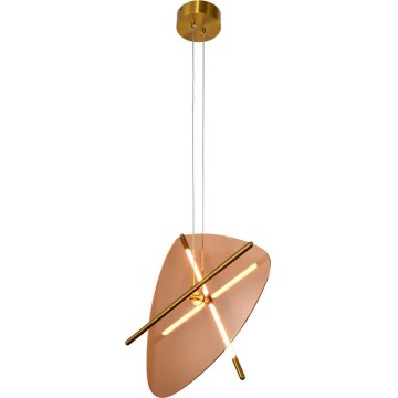 LED pakabinamas šviestuvas ant laido RELAX LED/15W/230V auksinė/dūminė ruda