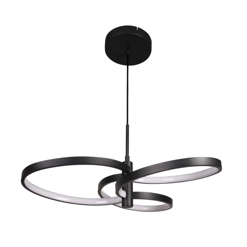 LED pakabinamas šviestuvas ant laido RIBBON, 25 W, 230 V, 4000 K, juodas