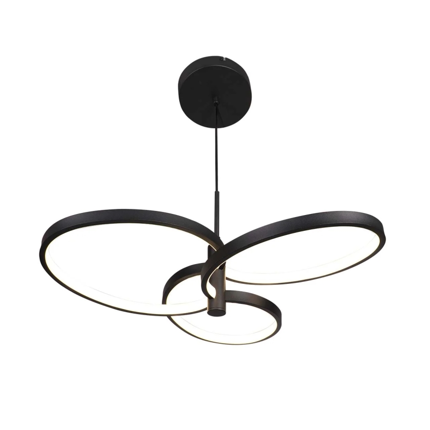 LED pakabinamas šviestuvas ant laido RIBBON, 25 W, 230 V, 4000 K, juodas