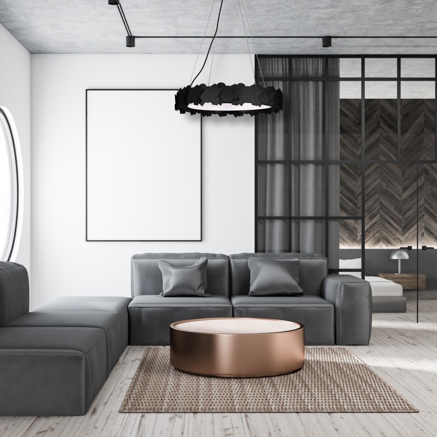 LED pakabinamas šviestuvas ant laido SOHO LED/24W/230V juodas