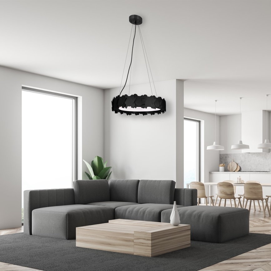 LED pakabinamas šviestuvas ant laido SOHO LED/24W/230V juodas