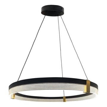 LED pakabinamas šviestuvas ant laido TRIANGLE LED/40W/230V 3000/4000/6000K skersmuo 60 cm juodas