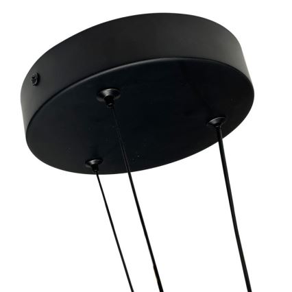 LED pakabinamas šviestuvas ant laido TRIANGLE LED/40W/230V 3000/4000/6000K skersmuo 60 cm juodas