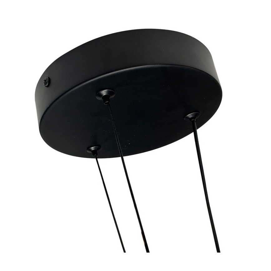 LED pakabinamas šviestuvas ant laido TRIANGLE LED/40W/230V 3000/4000/6000K skersmuo 60 cm juodas