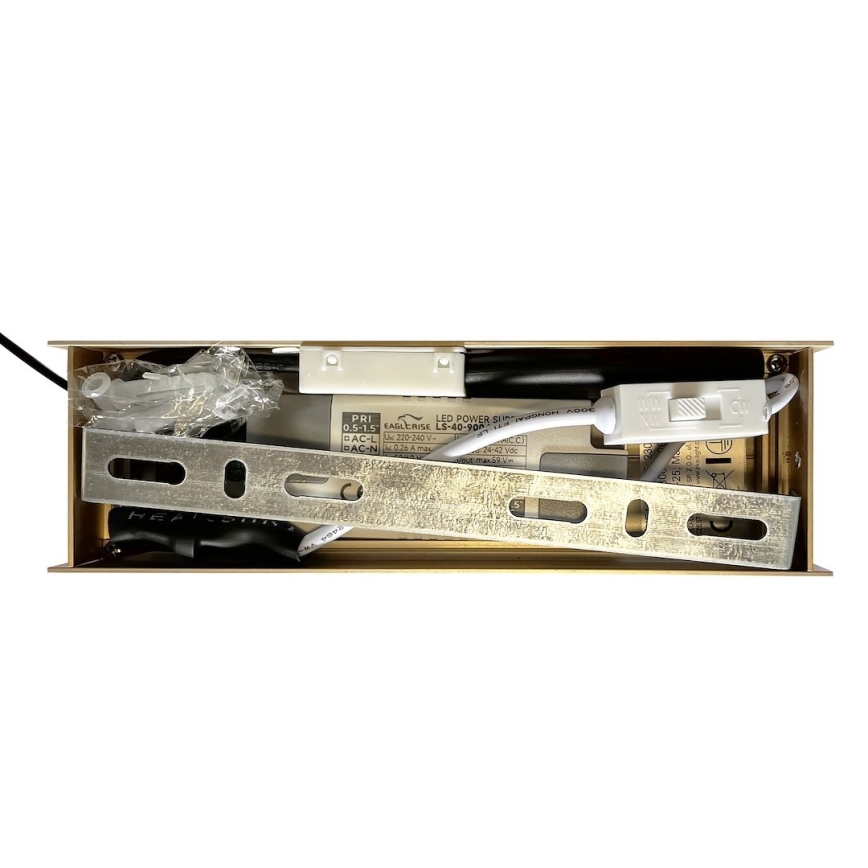 LED pakabinamas šviestuvas ant troso LINEA LED/36W/230V 3000/4000/5700K CRI 90 auksinis