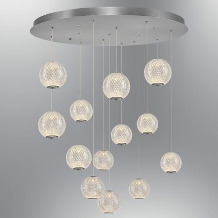 LED Pakabinamas šviestuvas CREMONA 13xLED/5W/230V 3000K matinis chromas