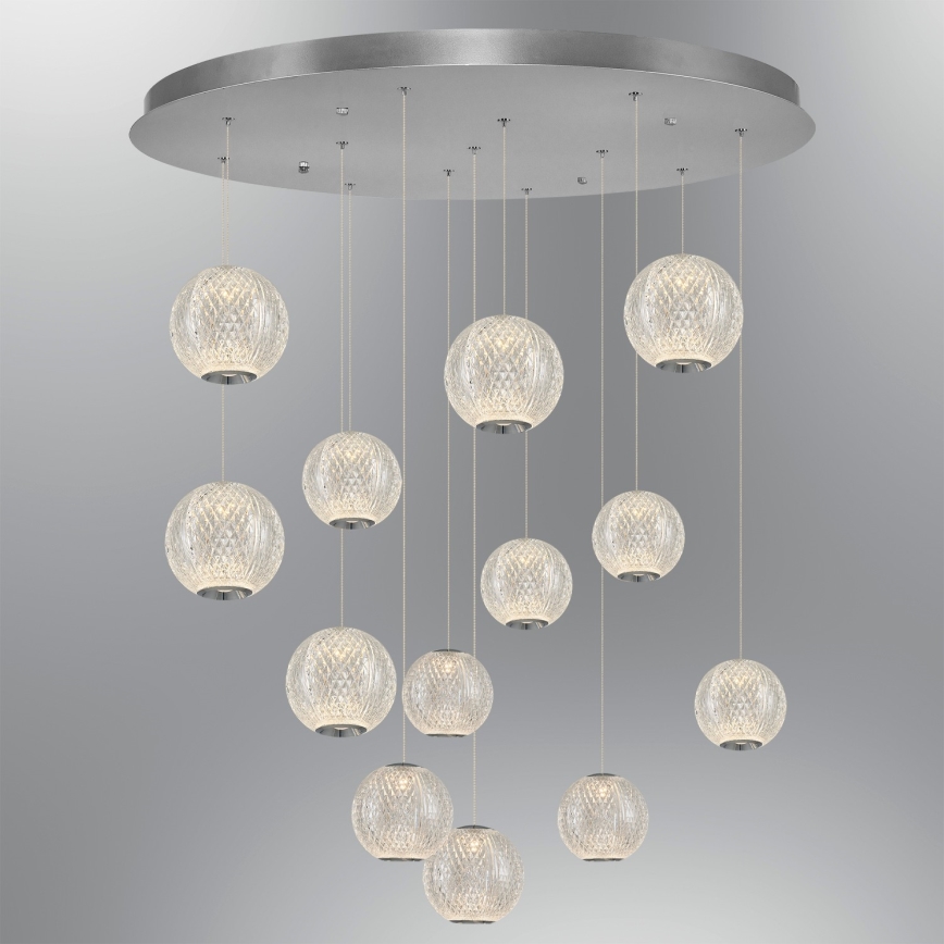 LED Pakabinamas šviestuvas CREMONA 13xLED/5W/230V 3000K matinis chromas