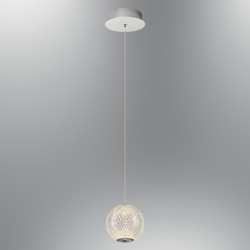 LED Pakabinamas šviestuvas CREMONA 1xLED/5W/230V 3000K matinis chromas