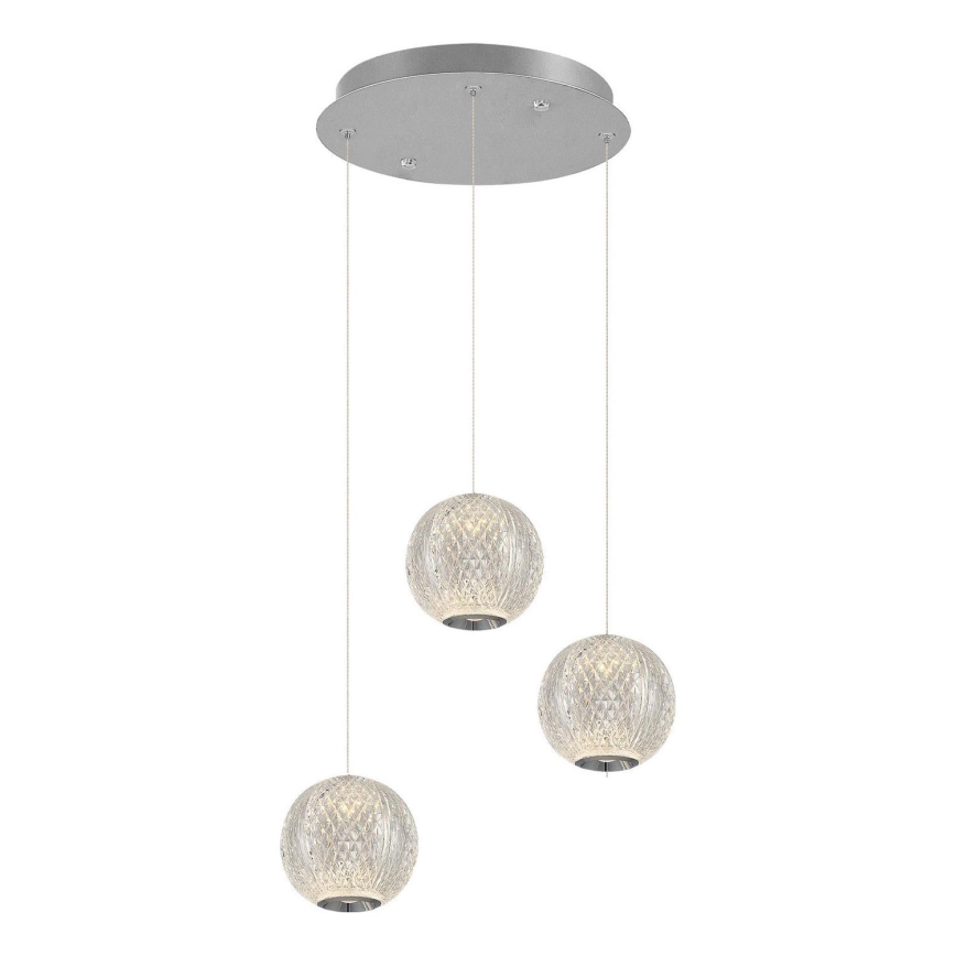 LED Pakabinamas šviestuvas CREMONA 3xLED/5W/230V 3000K matinis chromas