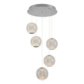 LED Pakabinamas šviestuvas CREMONA 5xLED/5W/230V 3000K matinė chromas