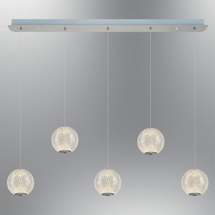 LED pakabinamas šviestuvas CREMONA 5xLED/5W/230V 3000K matinė chromas