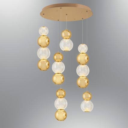 LED Pakabinamas šviestuvas CREMONA LED/34W/230V 3000K auksinis