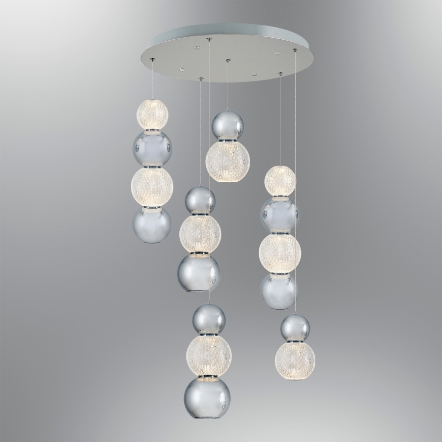 LED Pakabinamas šviestuvas CREMONA LED/34W/230V 3000K matinio chromo