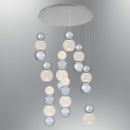 LED pakabinamas šviestuvas CREMONA LED/51W/230V 3000K matinė chromo