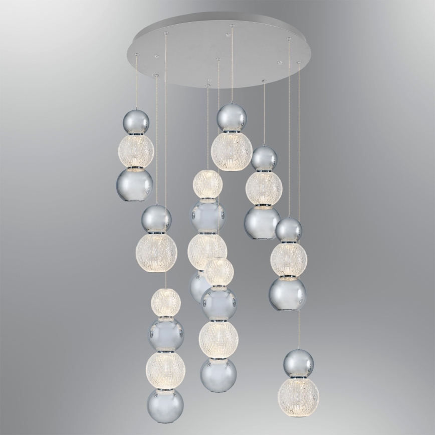 LED pakabinamas šviestuvas CREMONA LED/51W/230V 3000K matinė chromo