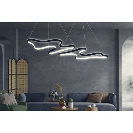 LED Pakabinamas šviestuvas DUPLE ARTISAN LED/80W/230V 6500K juodas