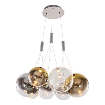 LED Pakabinamas šviestuvas ENNA 9xG9/5W/230V 3000K dūminis/auksinis