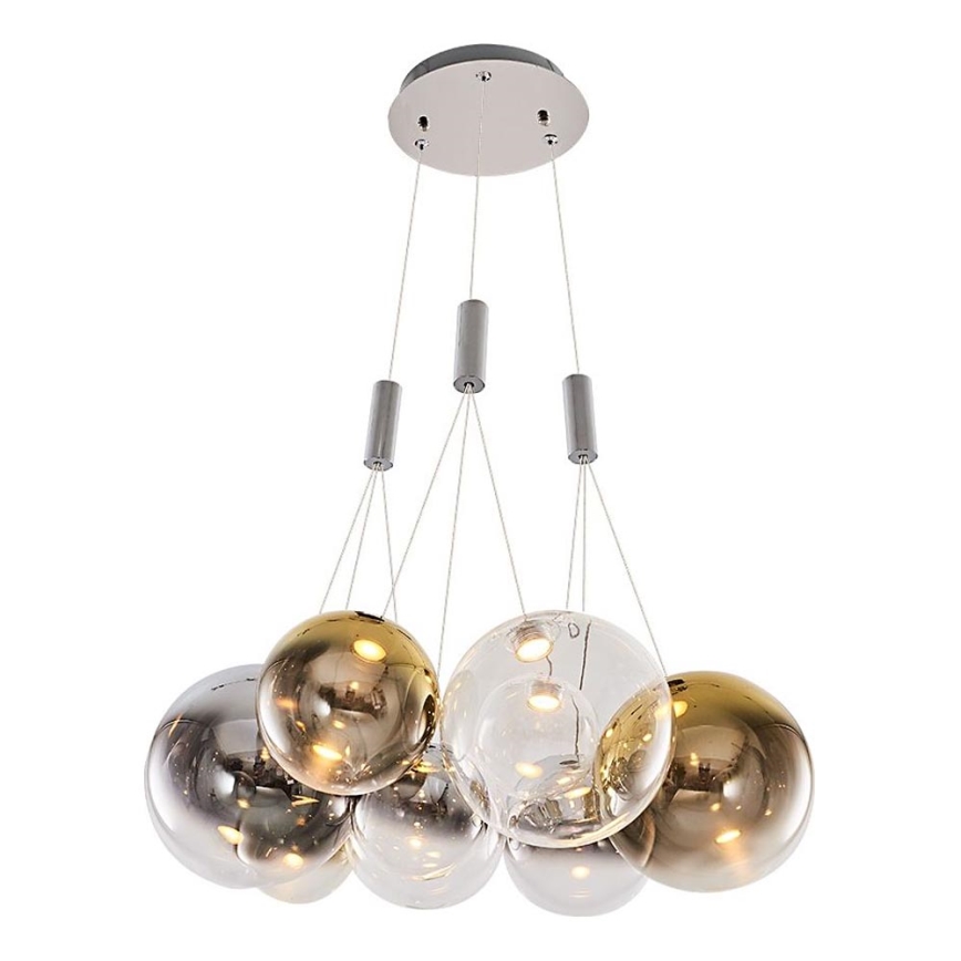 LED Pakabinamas šviestuvas ENNA 9xG9/5W/230V 3000K dūminis/auksinis