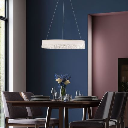 LED Pakabinamas šviestuvas FROZI LED/32W/230V, 50 cm, balta