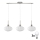 LED pakabinamas šviestuvas HARMA 3xE27/60W/230V matinis chromas/baltas