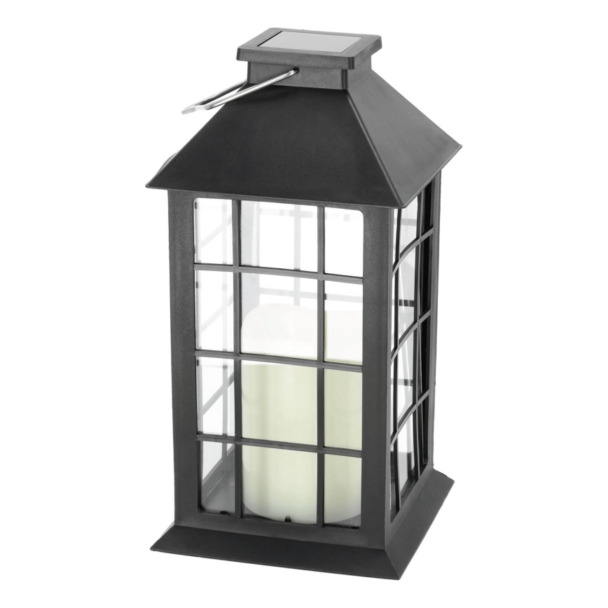 LED Pakabinamas šviestuvas, įkraunamas saulės energija LED/0,02W/1,2V 1xAA 2700K IP44 200 mAh juoda
