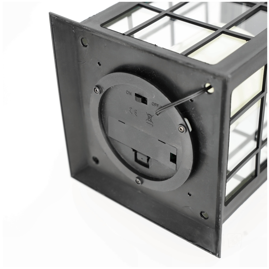 LED Pakabinamas šviestuvas, įkraunamas saulės energija LED/0,02W/1,2V 1xAA 2700K IP44 200 mAh juoda