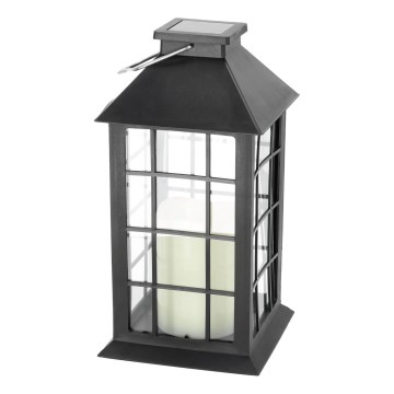 LED Pakabinamas šviestuvas, įkraunamas saulės energija LED/0,02W/1,2V 2700K IP44 juoda