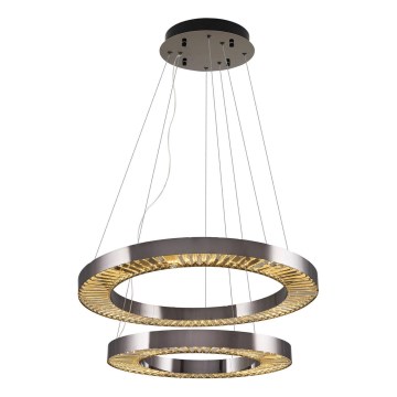 LED pakabinamas šviestuvas JESI LED/140W/230V 3000K skersmuo 100 cm sidabrinis