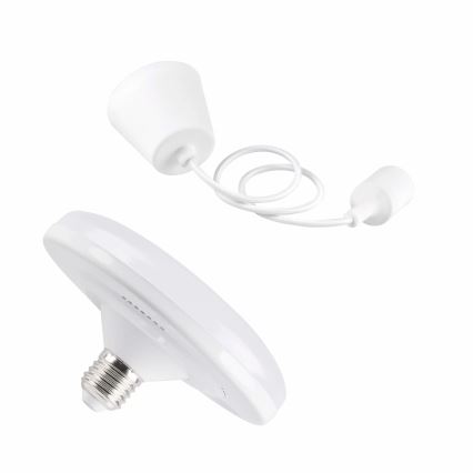 LED pakabinamas šviestuvas KIKI 1xE27/10W/230V balta