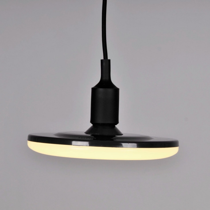 LED pakabinamas šviestuvas KIKI 1xE27/15W/230V juoda